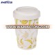 All-season performance 430ml cups with lid customized bamboo fiber mugs